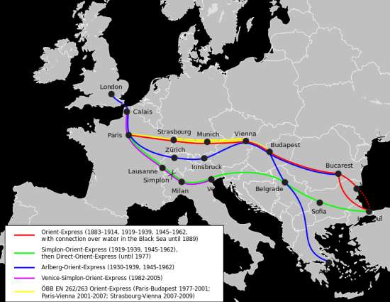Gli itinerari storici dell'Orient Express