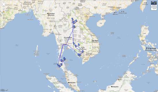 L'itinerario del falso viaggio di Zilla