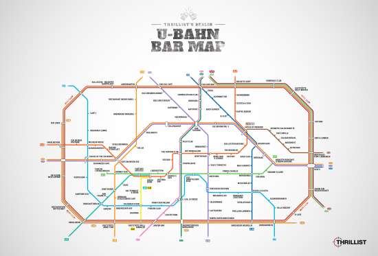 Metro Bar Map di Berlino