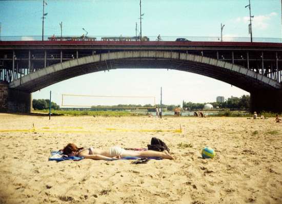 Spiaggia sulla Vistola