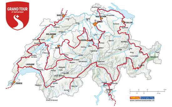 Mappa del Grand Tour