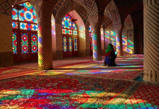 Interno della moschea Masjed-e Nasir-al-Molk