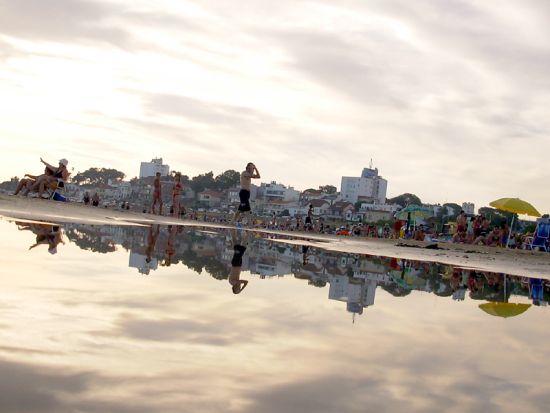 Una spiaggia di Montevideo