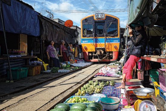 Maeklong Market Railway