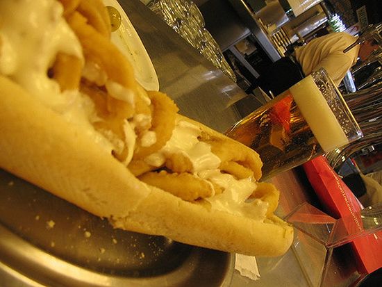 bocadillos de calamares