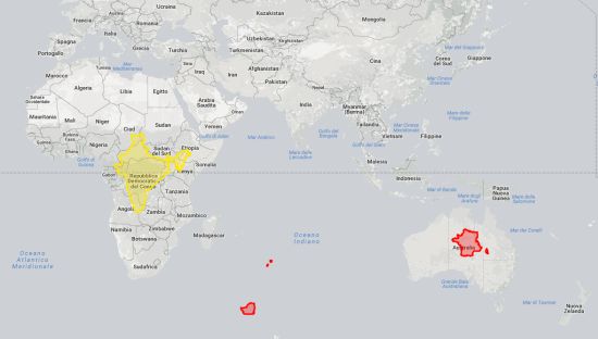 mappa francia india