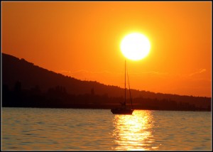 Balaton all'imbrunire