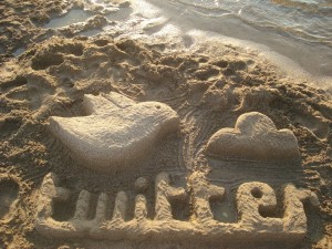 Twitter sulla sabbia