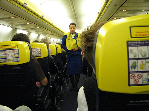 Ryanair: procedure a bordo