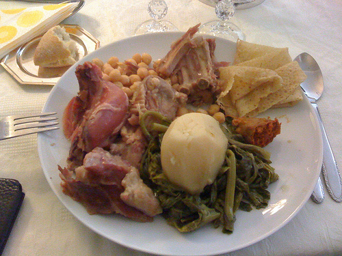 prosciutto con cime di rapa