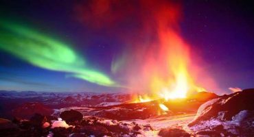 Scatti pazzeschi: aurora boreale e vulcani islandesi