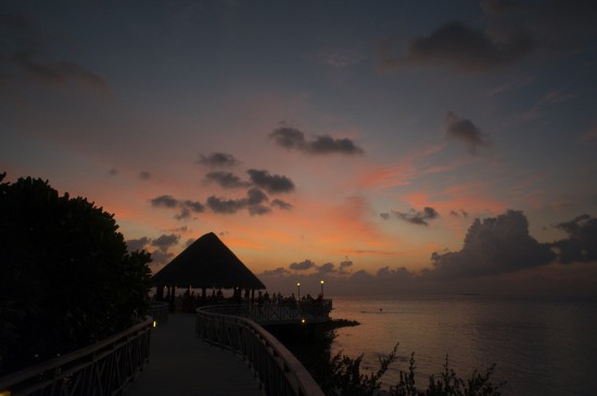 Tramonto alle Maldive