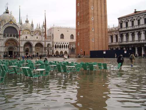 L'alta marea a Venezia