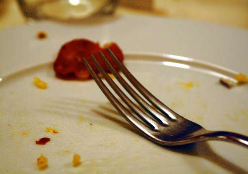 Non mangiare tutto il cibo nel piatto (Paesi vari)