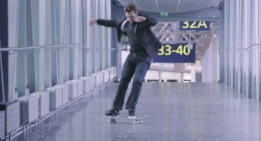 In skateboard nell’aeroporto di Helsinki!