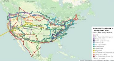 USA: una mappa con i luoghi dei più grandi romanzi di viaggio