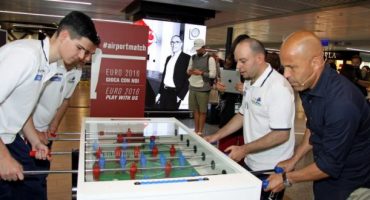 Calcio balilla negli aeroporti romani