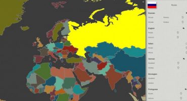 Localingual, la carta interattiva delle lingue del mondo
