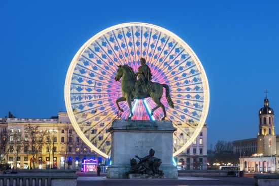 La statua di Luigi XIV a Place Bellecour