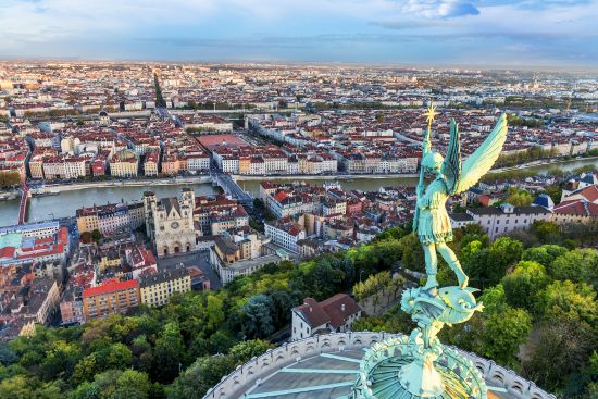 Vista sulla città dalla Basilica di Fourvière