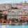 Cagliary cityscape and architecture with Mediterranean Sea in Sardinia Italy