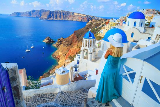 La caldera vista da Fira